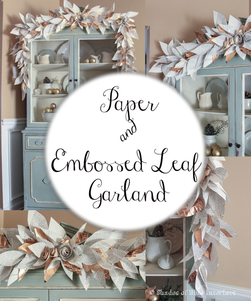 Paper and Embossed Leaf Garland