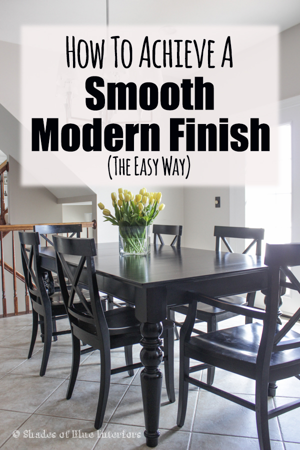 How to achieve a smooth modern finish for painted furniture