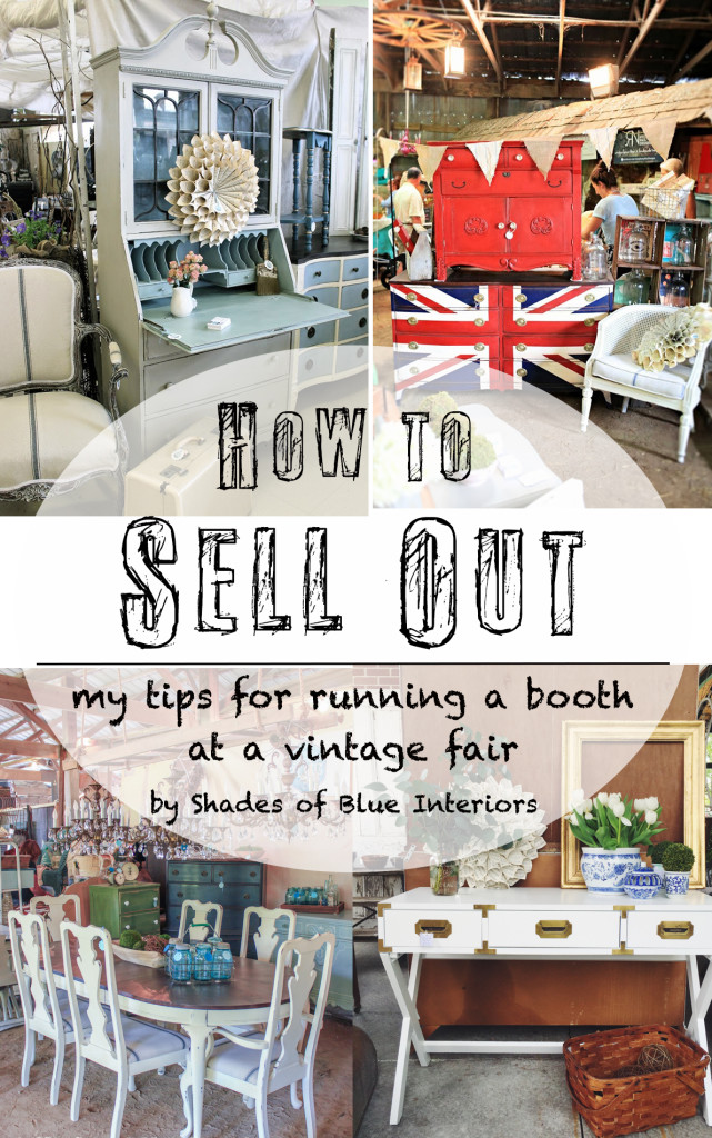 How to Sell Out: my tips for running a booth at a vintage fair by Shades of Blue Interiors