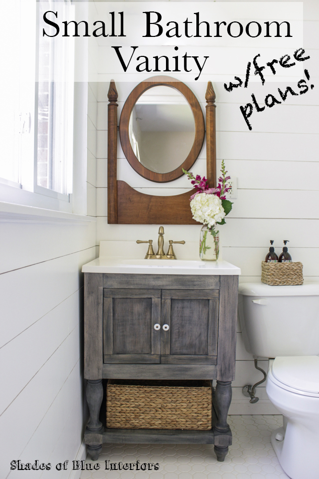Small Bathroom Vanity with Free Plans