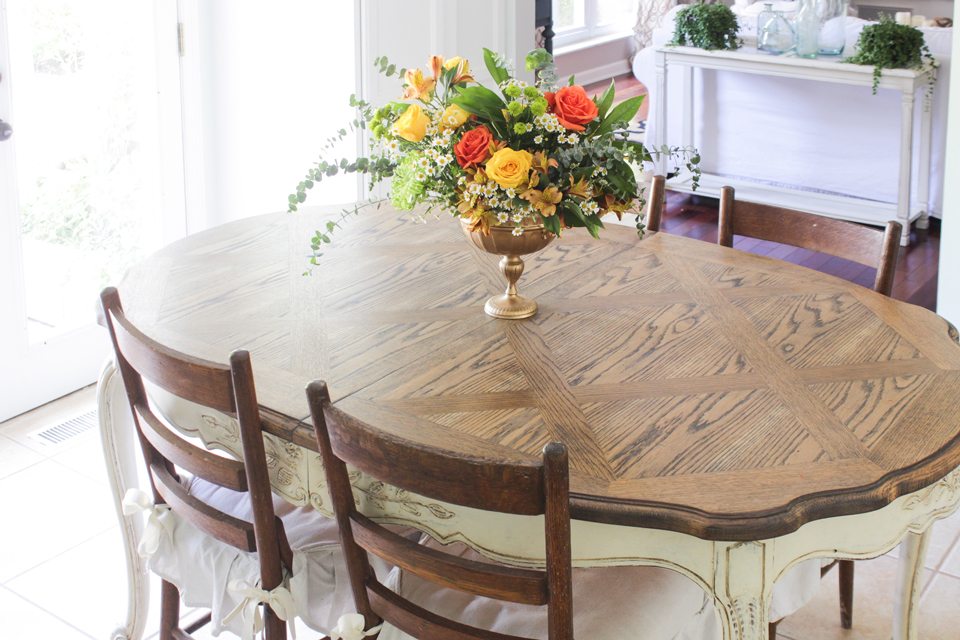 How to Refinish a Dining Table - Shades of Blue Interiors