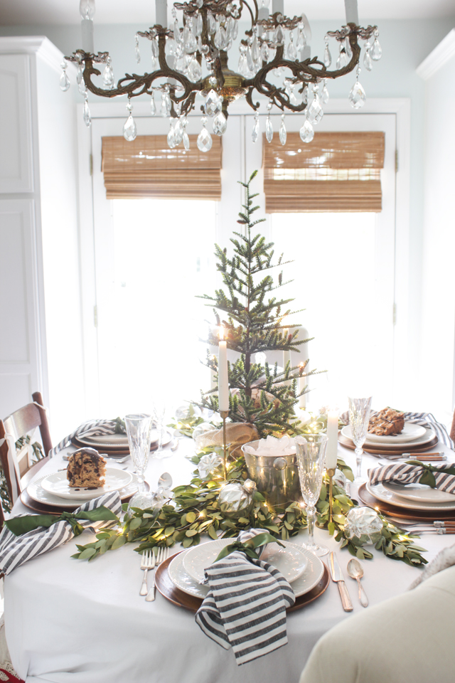 A Fresh Green Christmas Table - Shades of Blue Interiors