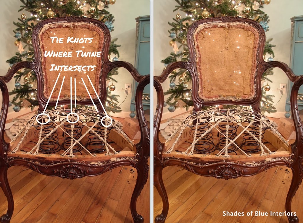 Upholstering A French Chair, How To Reupholster A Chair Seat With Springs