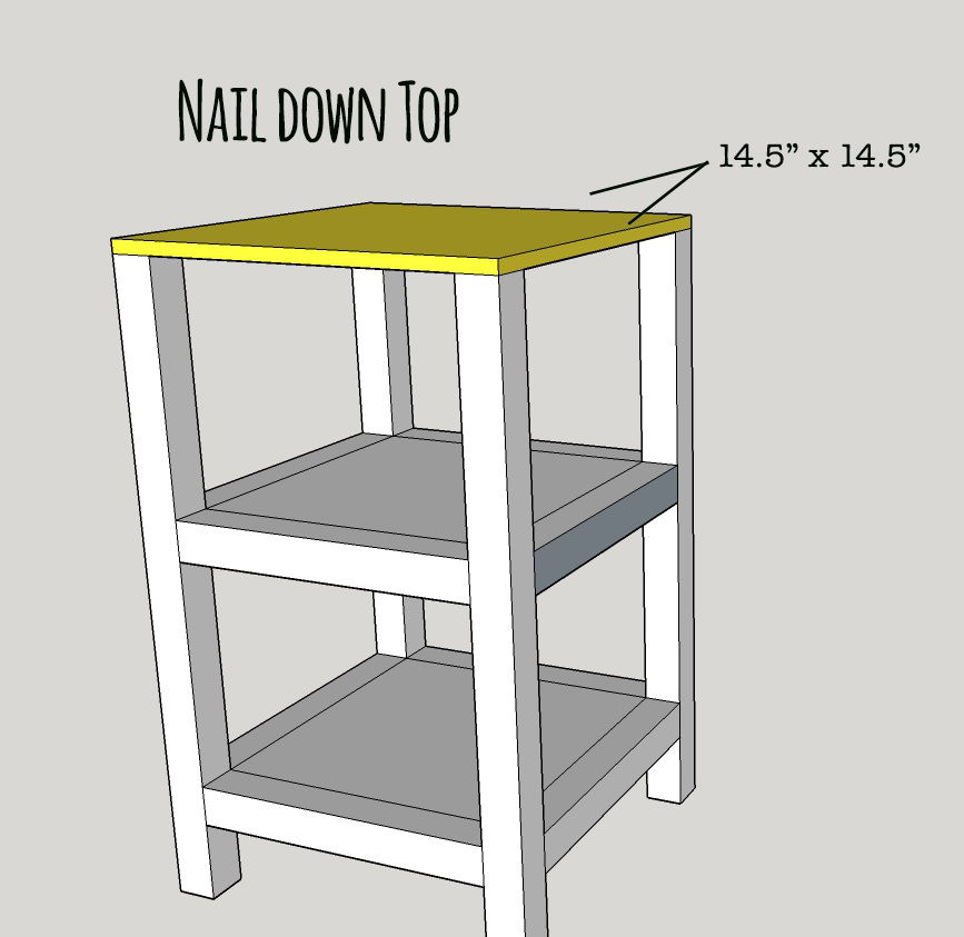 End Table Free Plans, Skinny End Table Plans