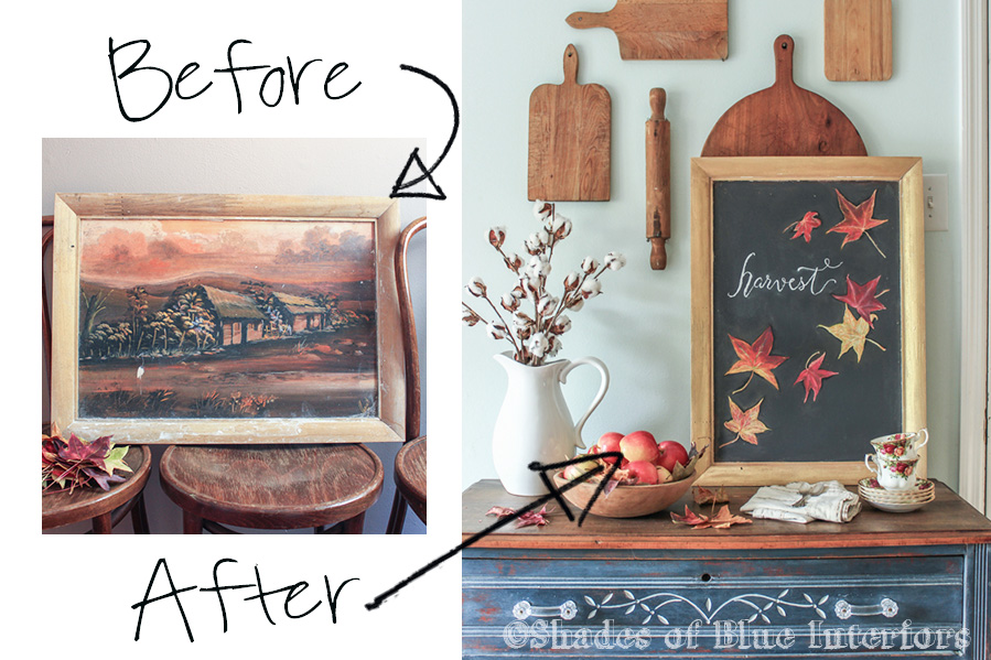 Before and After Thrift Store Art