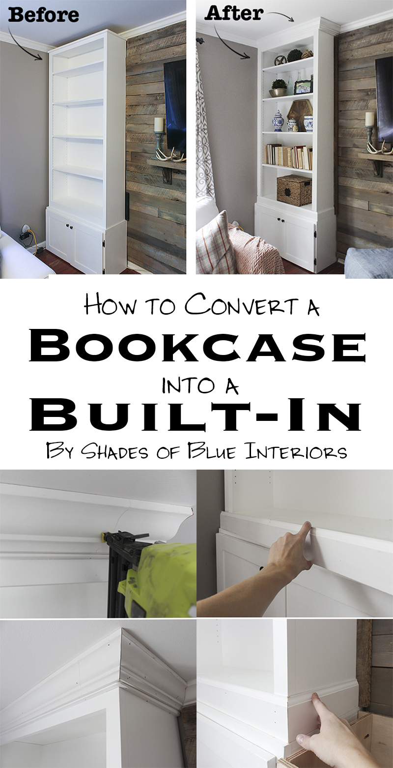 How to Convert Bookcases into Built-Ins