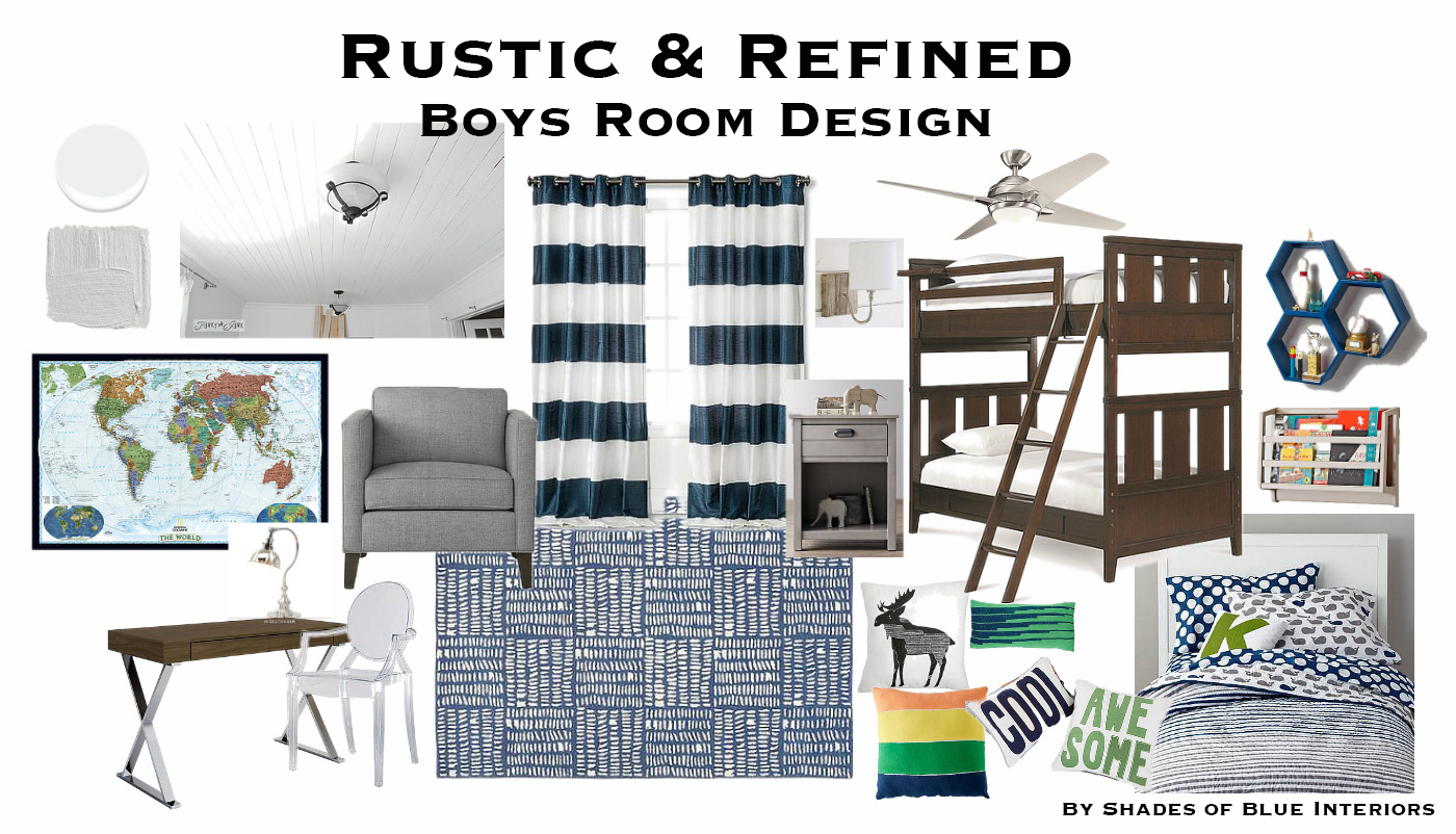 Rustic and Refined Boys Room Design