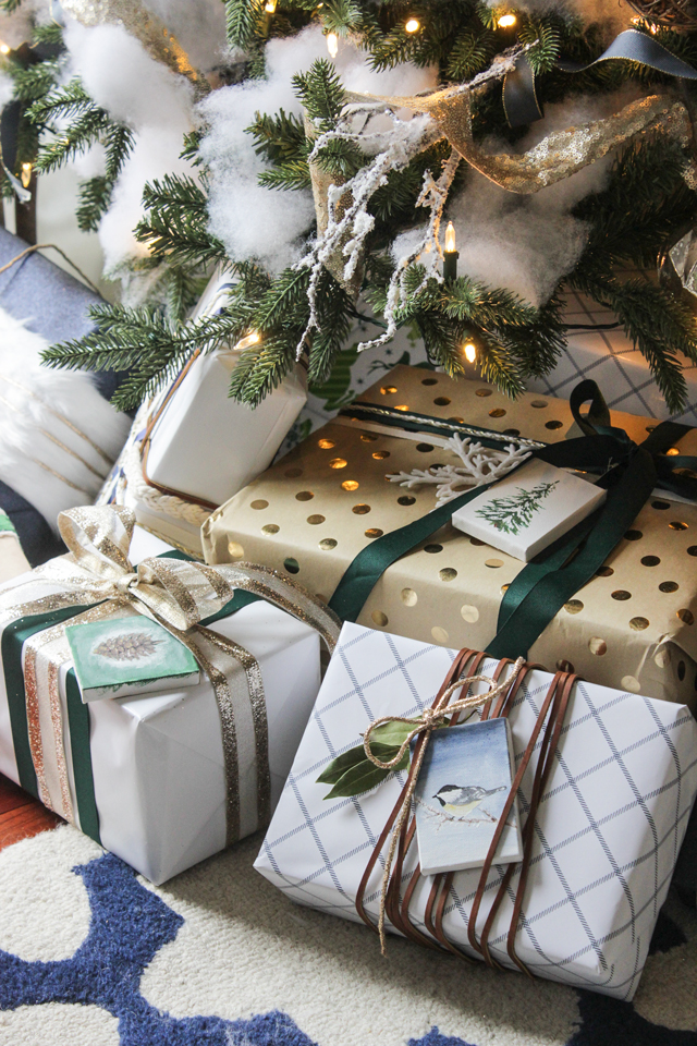 Gift Wrapping Ideas + Woodland Gift Tag Printables