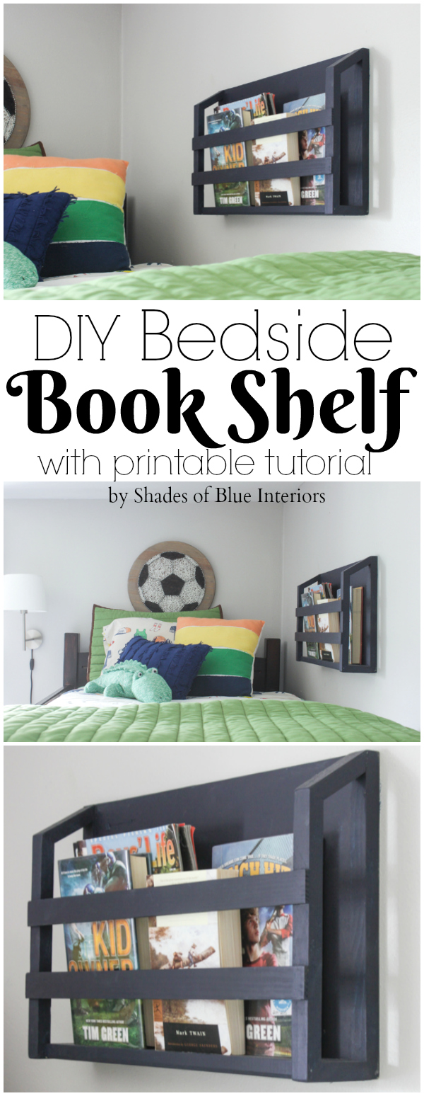 DIY Bedside Book Shelf
