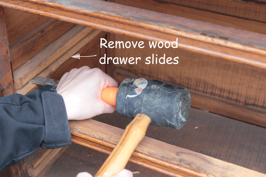 How To Install Drawer Slides On A, Wooden Center Mount Dresser Drawer Slides