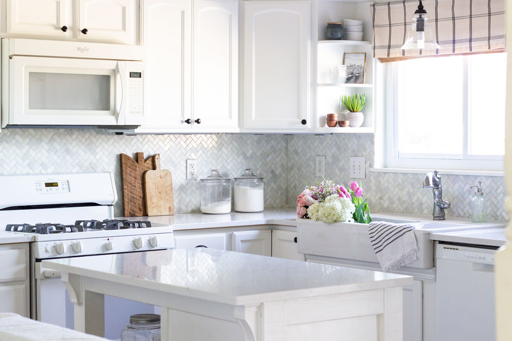 Why I Switched From Butcher Block Counters To Quartz Shades Of Blue Interiors