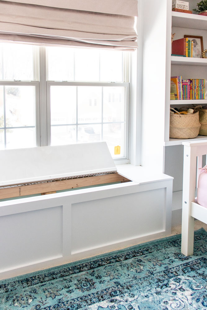 Bookcases And Window Seat, Diy Open Back Bookcase