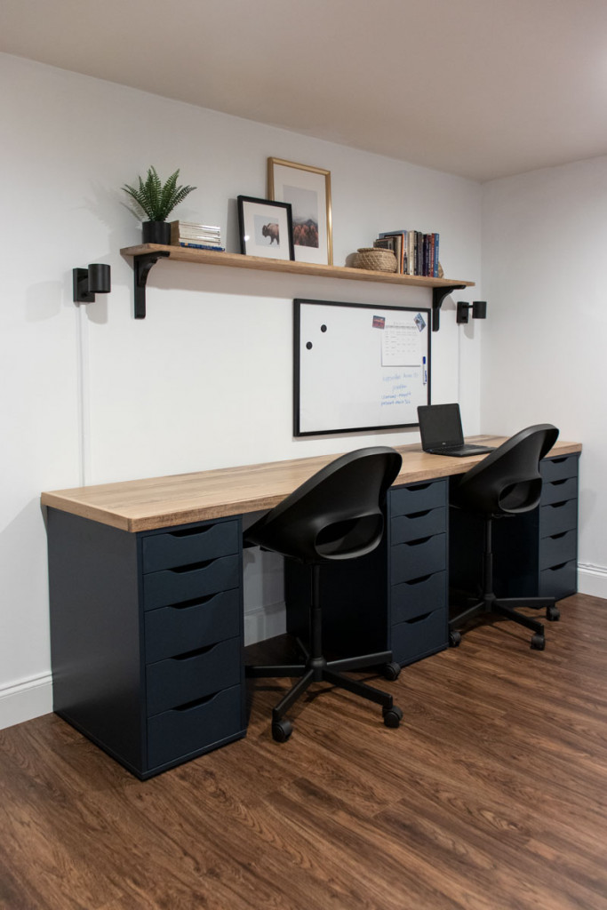 Diy Desk Top For A Home Office Shades, Diy Under Desk Drawer